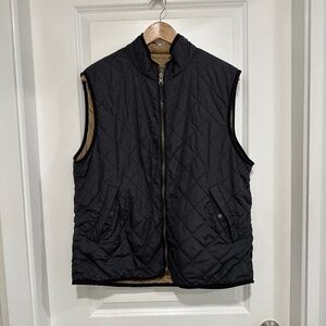 Vintage Levi’s Reversible Nylon Vest Black and Tan Size Medium